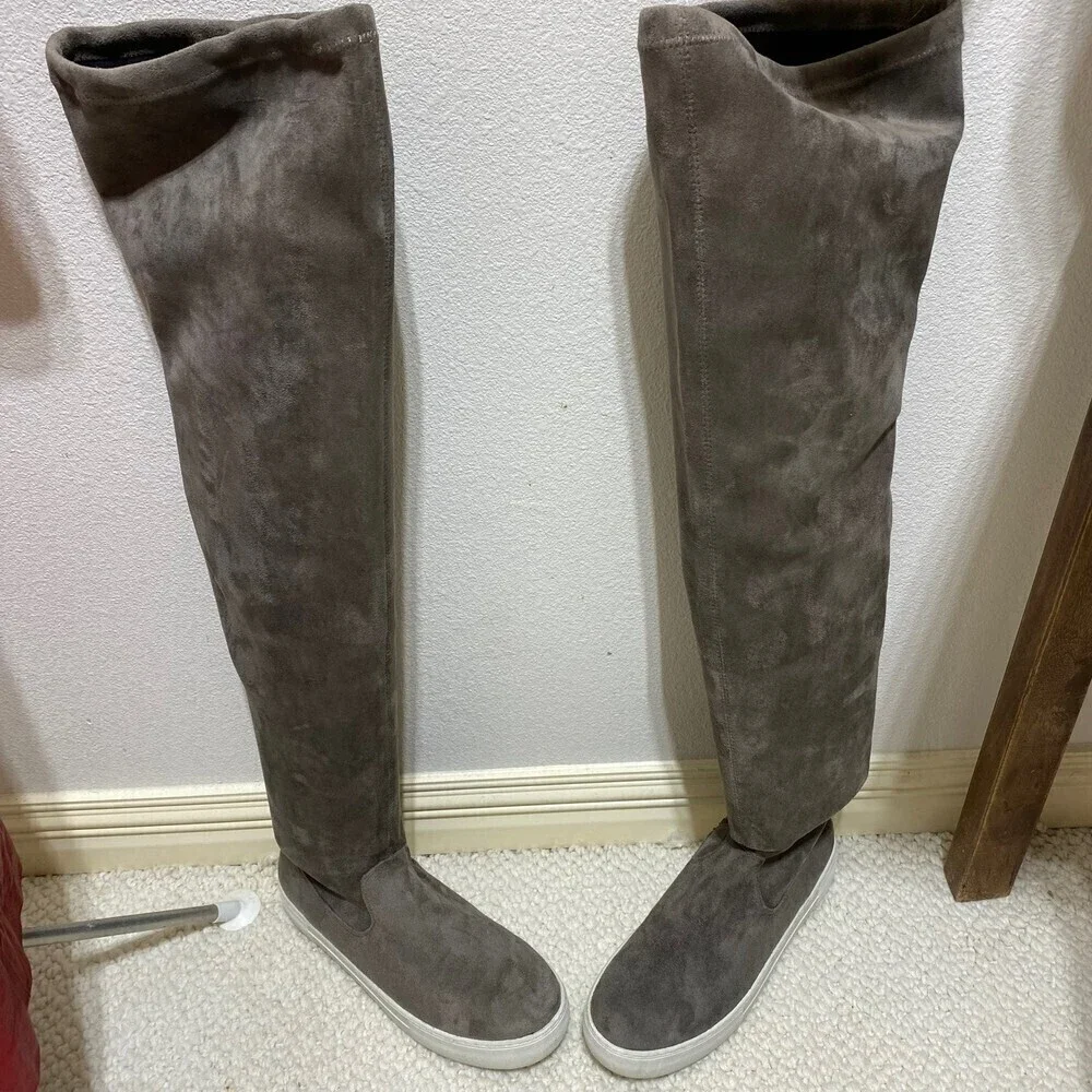 J Slides Petra Over The Knee Sneaker Boots Size 8
